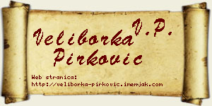 Veliborka Pirković vizit kartica